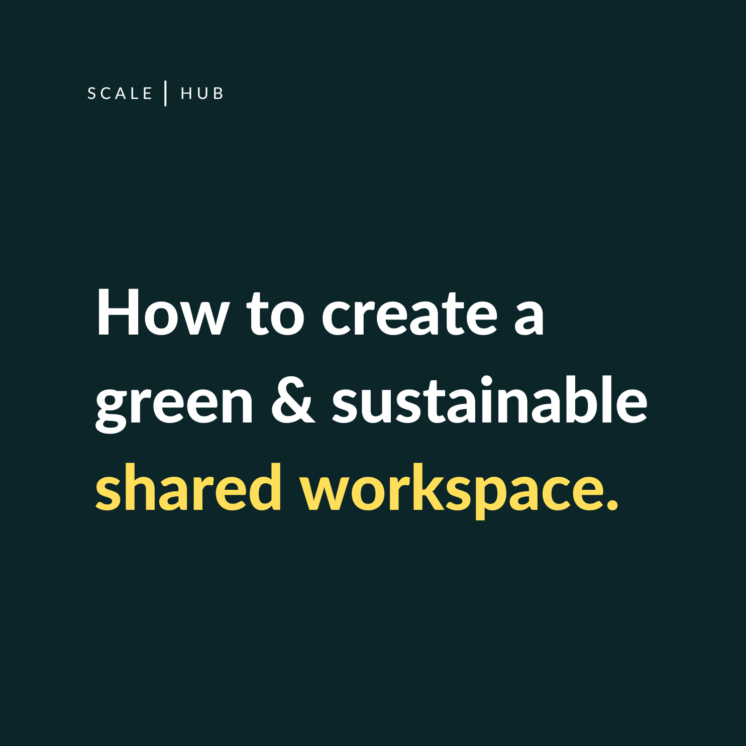 How to Create a Green & Sustainable Shared Workspace [13 pro tips]